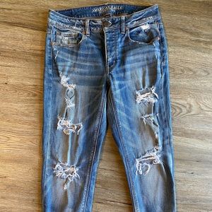 American Eagle Distressed Boyfriend Jeans